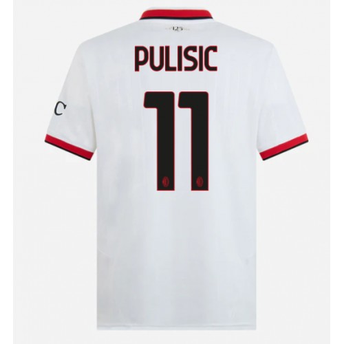 Pánský Fotbalový dres AC Milan Christian Pulisic #11 2024-25 Venkovní Krátký Rukáv